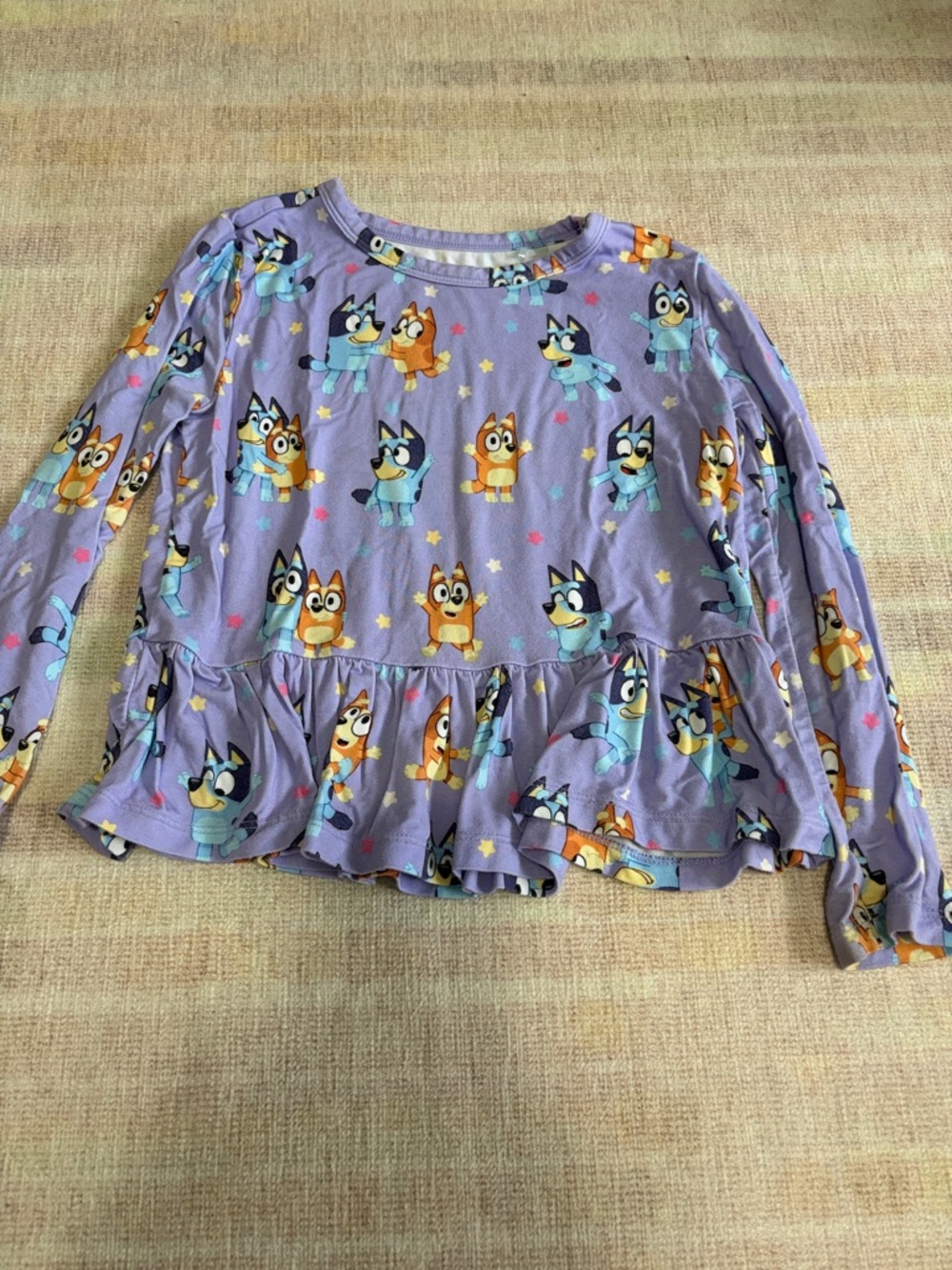 Bluey Peplum Top